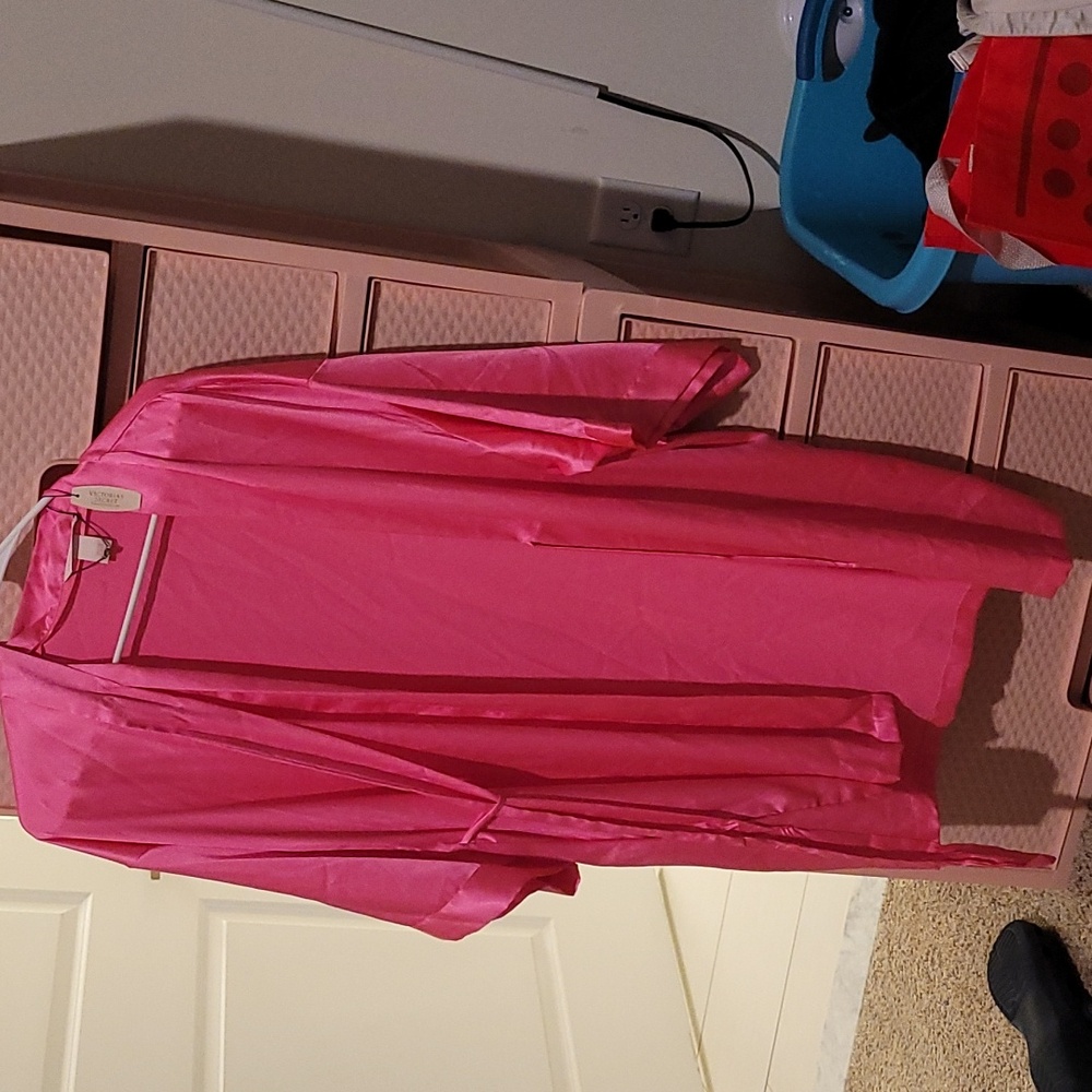 Pink Silk Robe